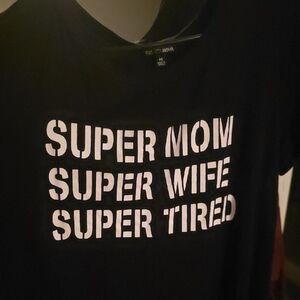 Fashion Nova Black Tee with White Logo